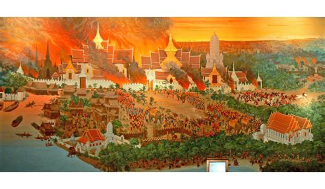 Sự kiện Xiêm-Miến 1675 - 1683: Cuộc chiến tranh triều đại giữa hai đế quốc Đông Nam Á, dẫn đến sự sụp đổ của vương triều Ayutthaya và sự trỗi dậy của vương quốc Konbaung.